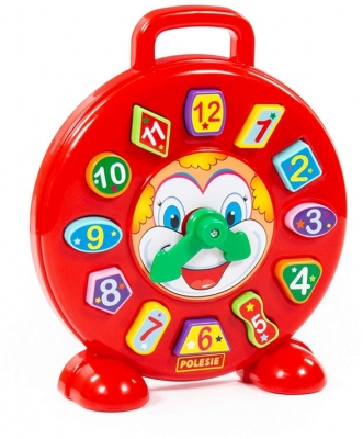 Ceas educativ 62741 cu forme Clown Polesie