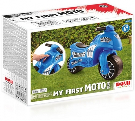 Motocicleta fara pedale, albastru, 8029 Dolu