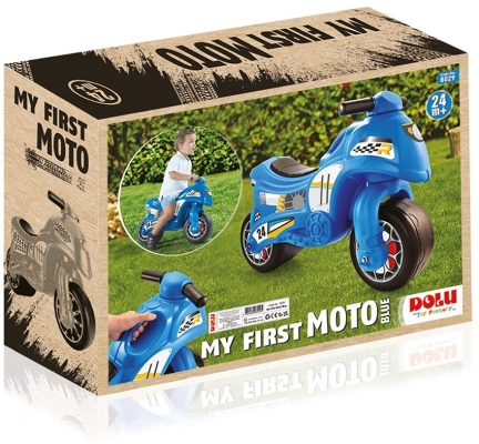 Motocicleta fara pedale, albastru, 8029 Dolu