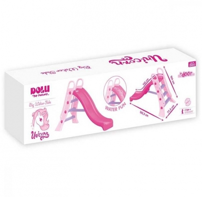 Tobogan pentru apa roz-unicorn, 77.5 cm, Dolu 