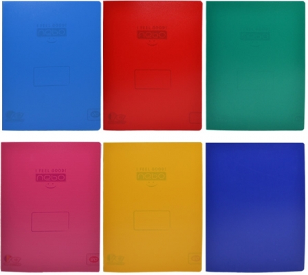 Caiet dictando, A4, 80 file, coperta PP, diverse culori, Nebo