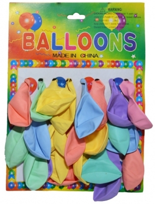 Baloane multicolore, 2.5 g, 12 buc/set 