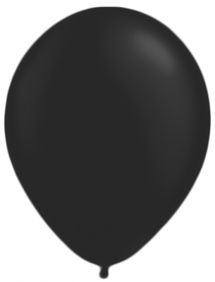 Baloane, 2.8 g, negre, 100 buc/set 