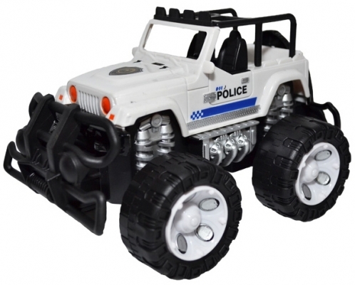 Jucarie Jeep politie cu frictiune 