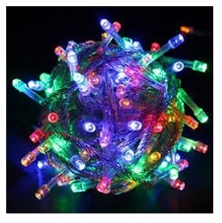 Instalatie pentru pomul de Craciun, 200 becuri LED, 7m, multicolora