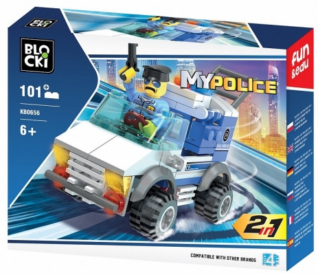 Joc constructie, My Police, Jeep politie, 101 piese Blocki