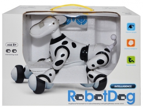 Robot catel vorbitor cu telecomanda RC si AC, 24 cm Robot Dog