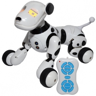 Robot catel vorbitor cu telecomanda RC si AC, 24 cm Robot Dog