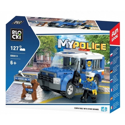 Joc constructie Jeep-Inchisoare politie, 127 piese, Blocki