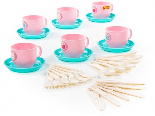 Set cescute si tacamuri 80349 Jiffy, 30 piese/set, Polesie 