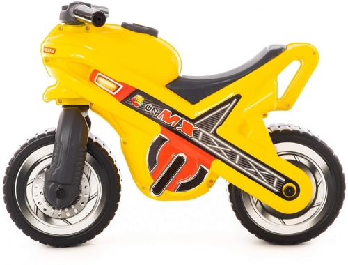Motocicleta fara pedale 80578 MX-ON, culoare galben, Polesie
