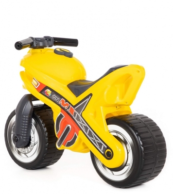 Motocicleta fara pedale 80578 MX-ON, culoare galben, Polesie