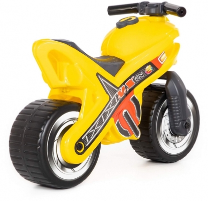 Motocicleta fara pedale 80578 MX-ON, culoare galben, Polesie