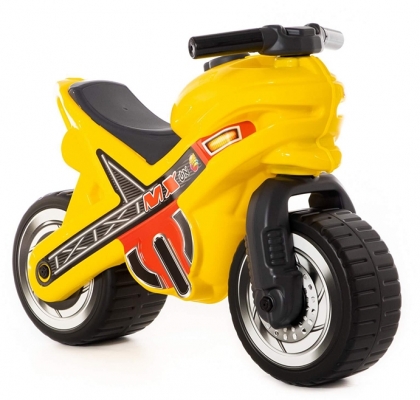 Motocicleta fara pedale 80578 MX-ON, culoare galben, Polesie