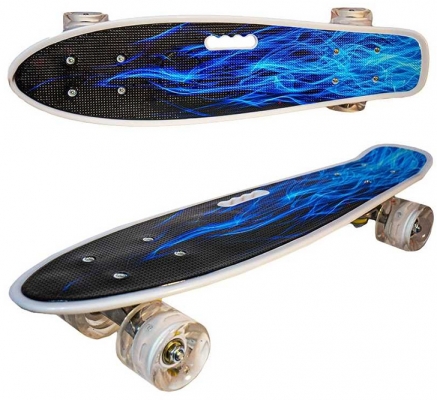Placa skateboard cu roti silicon cu led, diverse modele