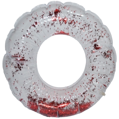 Colac gonflabil baie copii, 90 cm, cu sclipici, diverse culori