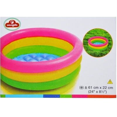 Piscina gonflabila, 61 cm, model curcubeu 