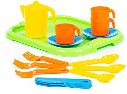 Set cescute ceai cu tavita si accesorii 3872 Polesie