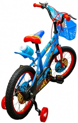Bicicleta copii, cadru metalic, roti 16 inch, cos plastic, diferite culori