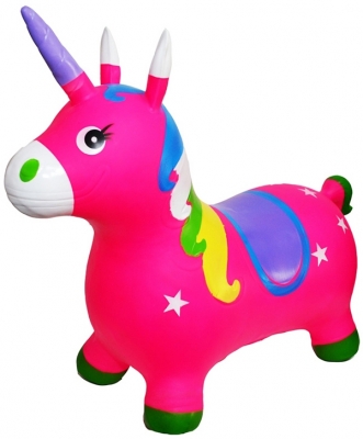 Unicorn din cauciuc, gonflabil, cu lumina si muzica, diverse culori