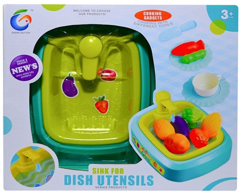 Set de joaca Chiuveta cu lumina, sunete, legume si accesorii