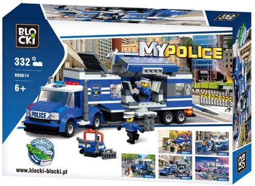 Joc constructie Brigada de Politie mobila, 332 piese, Blocki