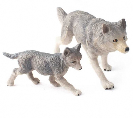 Figurine animale salbatice cu pui, diverse