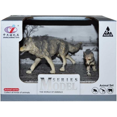 Figurine animale salbatice cu pui, diverse