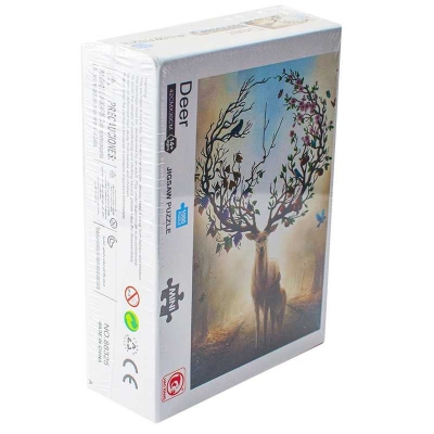 Puzzle din carton mini, 1000 piese, Cerb