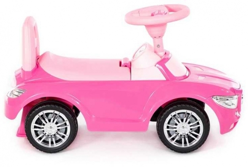 Masina Supercar fara pedale, roz, 66 cm, Polesie