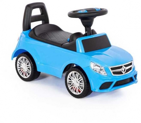 Masina Supercar fara pedale, albastra, 66 cm, Polesie