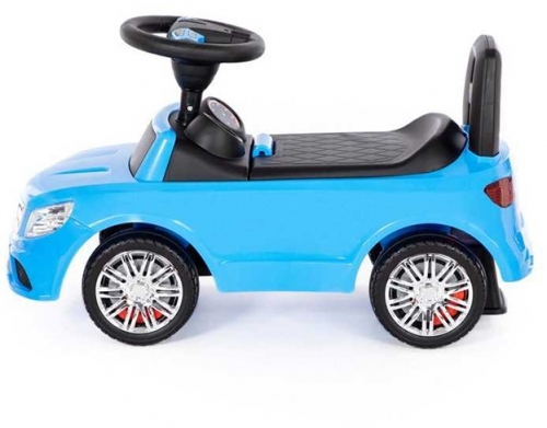 Masina Supercar fara pedale, albastra, 66 cm, Polesie