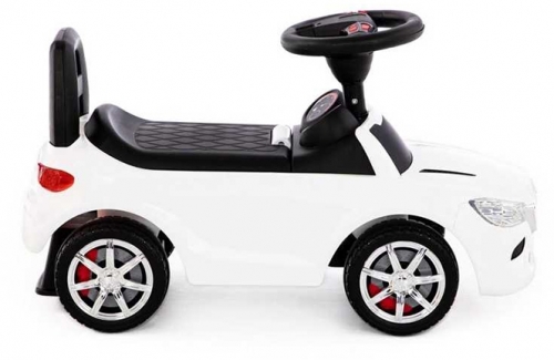 Masina Supercar fara pedale, alba, 66 cm, Polesie