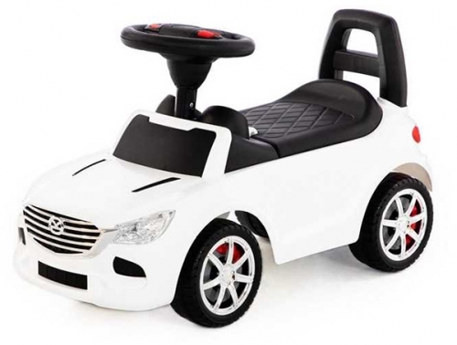 Masina Supercar fara pedale, alba, 66 cm, Polesie