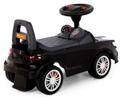 Masina Supercar fara pedale, neagra, 66 cm, Polesie