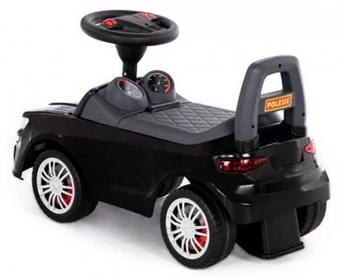 Masina Supercar fara pedale, neagra, 66 cm, Polesie