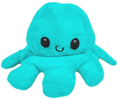 Jucarie reversibila din plus Caracatita, 20 cm, diverse culori