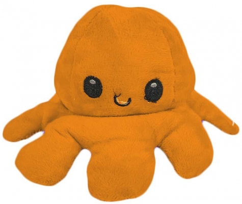 Jucarie reversibila din plus Caracatita, 20 cm, diverse culori