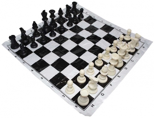 Sah cu tabla de joc, in punga 