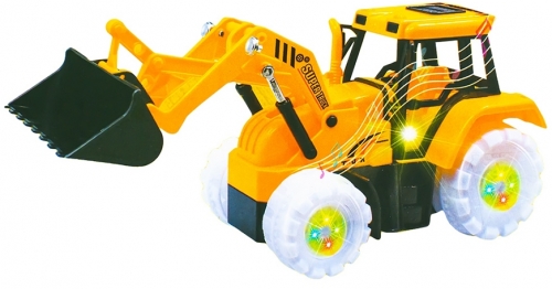 Jucarie Excavator cu frictiune, sunet si lumina 30 cm