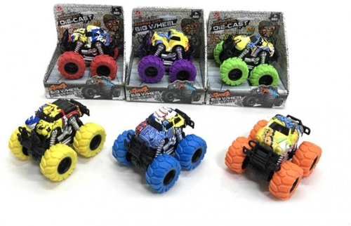 Jucarie Jeep Graffiti cu frictiune din metal, 9 cm