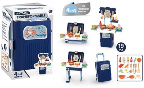 Set de joaca Bucatarie in troller 19 piese 