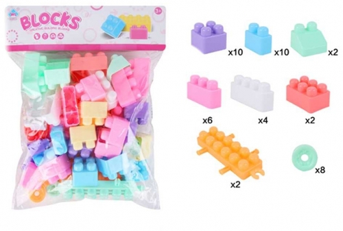 Cuburi constructii Blocks, 44 piese 