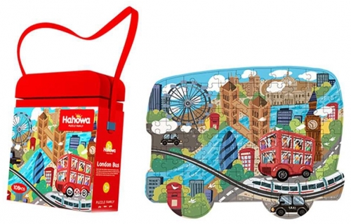 Puzzle in gentuta, model Autobuz 