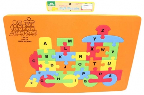Puzzle EVA, incastru, model Trenulet 