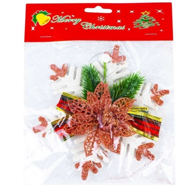 Ornament Craciun, model Fulg de nea, 15 cm