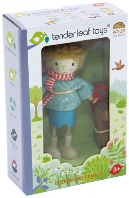 Figurine din lemn D-ul Goodwood si cainele Tender Leaf Toys 