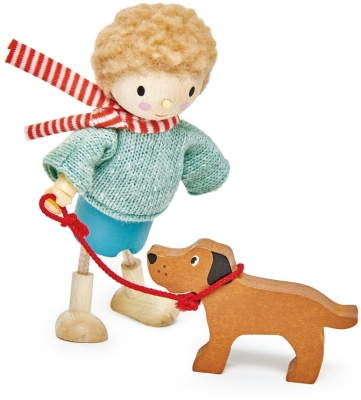 Figurine din lemn D-ul Goodwood si cainele Tender Leaf Toys 