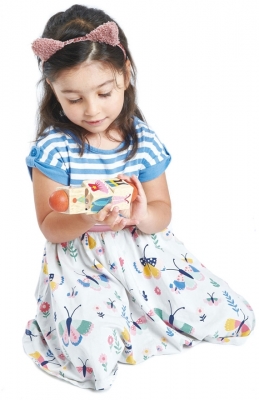 Cuburi rotative din lemn, La circ, Tender Leaf Toys 