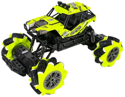 Jeep cu telecomanda si roti omnidirectionale, 24 cm